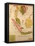 Map of South East Asia-null-Framed Stretched Canvas