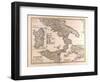 Map of South Italy, 1872-null-Framed Giclee Print