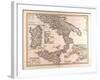 Map of South Italy, 1872-null-Framed Giclee Print