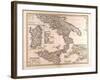 Map of South Italy, 1872-null-Framed Giclee Print