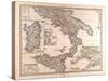 Map of South Italy, 1872-null-Stretched Canvas