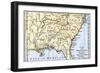 Map of Southeastern Native American Nations About 1776-null-Framed Giclee Print