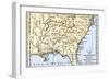 Map of Southeastern Native American Nations About 1776-null-Framed Giclee Print