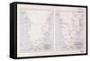 Map of Southern Africa, 1913 - before and after Livingstone-null-Framed Stretched Canvas