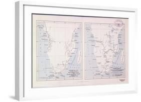 Map of Southern Africa, 1913 - before and after Livingstone-null-Framed Giclee Print