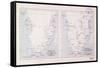 Map of Southern Africa, 1913 - before and after Livingstone-null-Framed Stretched Canvas