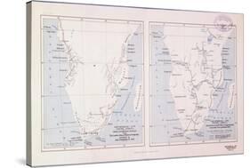 Map of Southern Africa, 1913 - before and after Livingstone-null-Stretched Canvas