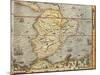 Map of Southern America from Cosmographie by Andre Thevet, 1502-1590-null-Mounted Giclee Print