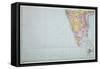 Map of Southern India, 1898-null-Framed Stretched Canvas
