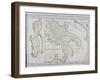 Map of Southern Italy, Corsica, and Sardinia known in Ancient Times as Great Greece or Magnia…-Guillaume Delisle-Framed Giclee Print