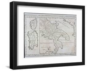 Map of Southern Italy, Corsica, and Sardinia known in Ancient Times as Great Greece or Magnia…-Guillaume Delisle-Framed Premium Giclee Print