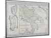 Map of Southern Italy, Corsica, and Sardinia known in Ancient Times as Great Greece or Magnia…-Guillaume Delisle-Mounted Premium Giclee Print