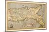 Map of Southern Italy-Abraham Ortelius-Mounted Art Print