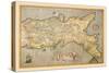 Map of Southern Italy-Abraham Ortelius-Stretched Canvas