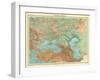 Map of Southern Russia-Unknown-Framed Giclee Print