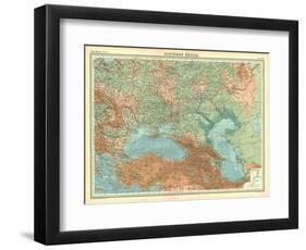 Map of Southern Russia-Unknown-Framed Premium Giclee Print