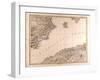 Map of Spain, 1872-null-Framed Giclee Print