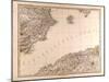 Map of Spain, 1872-null-Mounted Giclee Print