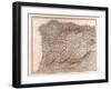 Map of Spain, 1872-null-Framed Giclee Print