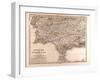 Map of Spain and Portugal, 1872-null-Framed Giclee Print