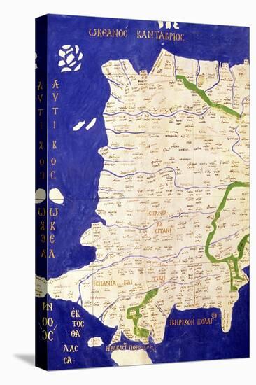 Map of Spain and Portugal, from "Geographia"-Ptolemy-Stretched Canvas