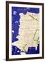 Map of Spain and Portugal, from "Geographia"-Ptolemy-Framed Giclee Print