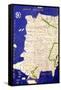 Map of Spain and Portugal, from "Geographia"-Ptolemy-Framed Stretched Canvas