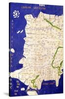 Map of Spain and Portugal, from "Geographia"-Ptolemy-Stretched Canvas