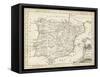 Map of Spain-T. Jeffreys-Framed Stretched Canvas
