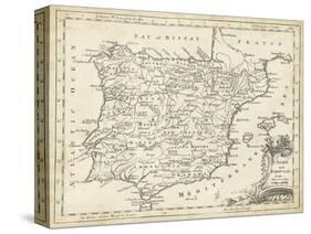 Map of Spain-T. Jeffreys-Stretched Canvas