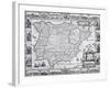 Map of Spain-null-Framed Giclee Print