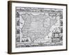 Map of Spain-null-Framed Giclee Print