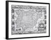 Map of Spain-null-Framed Giclee Print