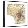 Map of St. Louis (C. 1900), Maps-Encyclopaedia Britannica-Framed Stretched Canvas