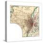 Map of St. Louis (C. 1900), Maps-Encyclopaedia Britannica-Stretched Canvas