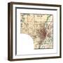 Map of St. Louis (C. 1900), Maps-Encyclopaedia Britannica-Framed Giclee Print