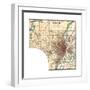 Map of St. Louis (C. 1900), Maps-Encyclopaedia Britannica-Framed Giclee Print