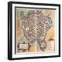 Map of St. Omer from Civitates Orbis Terrarum-null-Framed Giclee Print