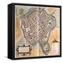 Map of St. Omer from Civitates Orbis Terrarum-null-Framed Stretched Canvas