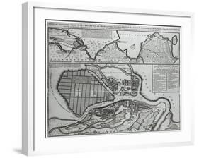 Map of St.Petersburg, c.1750-null-Framed Giclee Print