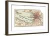 Map of St. Petersburg (C. 1900), Maps-Encyclopaedia Britannica-Framed Giclee Print