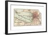 Map of St. Petersburg (C. 1900), Maps-Encyclopaedia Britannica-Framed Giclee Print