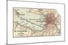 Map of St. Petersburg (C. 1900), Maps-Encyclopaedia Britannica-Mounted Giclee Print