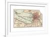 Map of St. Petersburg (C. 1900), Maps-Encyclopaedia Britannica-Framed Giclee Print