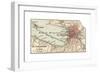 Map of St. Petersburg (C. 1900), Maps-Encyclopaedia Britannica-Framed Giclee Print