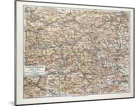 Map of Steiermark Austria 1899-null-Mounted Giclee Print