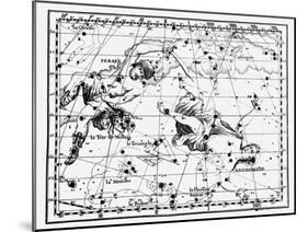 Map of Stellar Constellations, 1775-null-Mounted Giclee Print