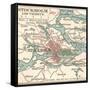 Map of Stockholm (C. 1900), Maps-Encyclopaedia Britannica-Framed Stretched Canvas