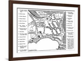 Map of Stratford-Upon-Avon, Warwickshire, 1759-Edward Hull-Framed Giclee Print