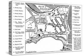 Map of Stratford-Upon-Avon, Warwickshire, 1759-Edward Hull-Stretched Canvas